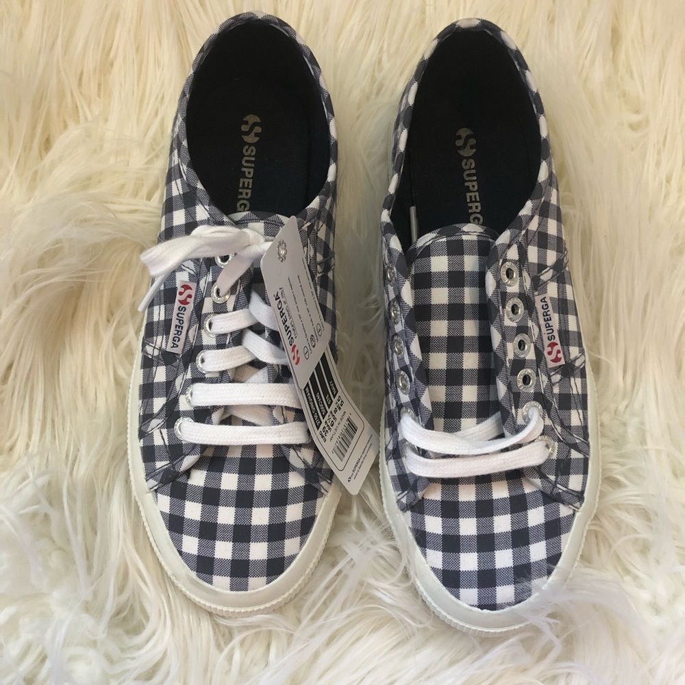 Superga gingham shoes